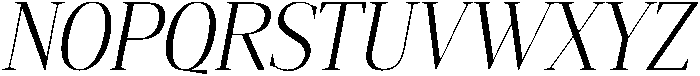 Gretha Serif Light Semi Condensed Italic otf (300) Font UPPERCASE