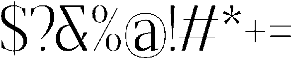 Gretha Serif Light Semi Condensed otf (300) Font OTHER CHARS