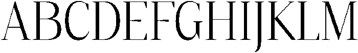 Gretha Serif Light Semi Condensed otf (300) Font UPPERCASE