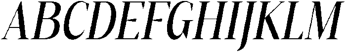 Gretha Serif Medium Condensed Italic otf (500) Font UPPERCASE