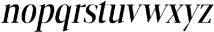 Gretha Serif Medium Condensed Italic otf (500) Font LOWERCASE