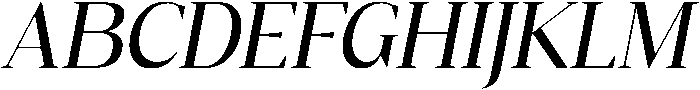 Gretha Serif Medium Italic otf (500) Font UPPERCASE