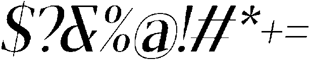 Gretha Serif Medium Semi Condensed Italic otf (500) Font OTHER CHARS