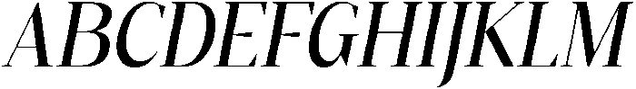 Gretha Serif Medium Semi Condensed Italic otf (500) Font UPPERCASE