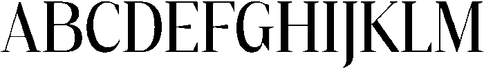 Gretha Serif Medium Semi Condensed otf (500) Font UPPERCASE