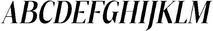 Gretha Serif Semi Bold Condensed Italic otf (600) Font UPPERCASE