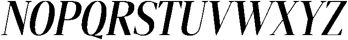 Gretha Serif Semi Bold Condensed Italic otf (600) Font UPPERCASE