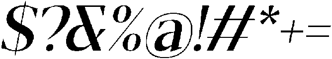 Gretha Serif Semi Bold Italic otf (600) Font OTHER CHARS
