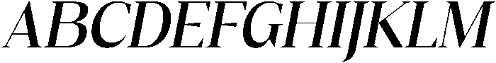 Gretha Serif Semi Bold Italic otf (600) Font UPPERCASE