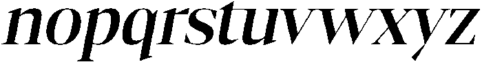 Gretha Serif Semi Bold Italic otf (600) Font LOWERCASE