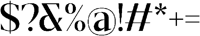 Gretha Serif Semi Bold otf (600) Font OTHER CHARS