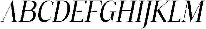 Gretha Serif Semi Condensed Italic otf (400) Font UPPERCASE