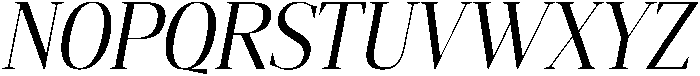 Gretha Serif Semi Condensed Italic otf (400) Font UPPERCASE