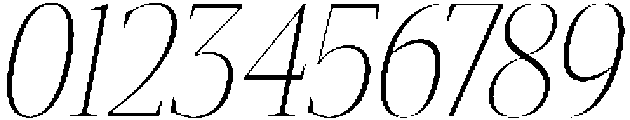Gretha Serif Thin Condensed Italic otf (100) Font OTHER CHARS