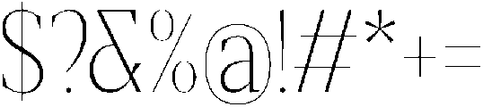 Gretha Serif Thin Condensed otf (100) Font OTHER CHARS