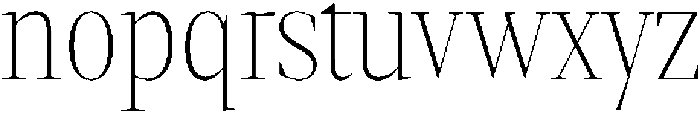 Gretha Serif Thin Condensed otf (100) Font LOWERCASE