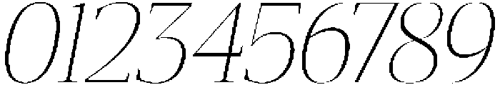 Gretha Serif Thin Italic otf (100) Font OTHER CHARS