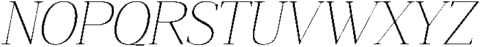 Gretha Serif Thin Italic otf (100) Font UPPERCASE