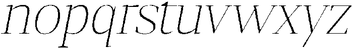 Gretha Serif Thin Italic otf (100) Font LOWERCASE