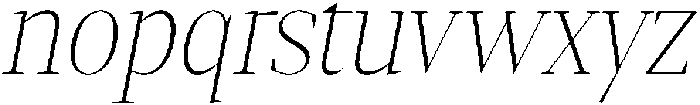 Gretha Serif Thin Semi Condensed Italic otf (100) Font LOWERCASE