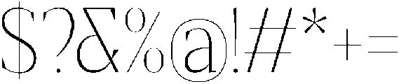 Gretha Serif Thin Semi Condensed otf (100) Font OTHER CHARS