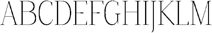 Gretha Serif Thin Semi Condensed otf (100) Font UPPERCASE