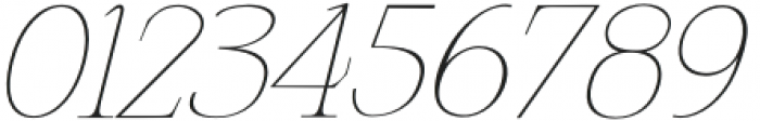 Gretha Thin Italic otf (100) Font OTHER CHARS