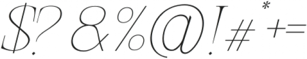 Gretha Thin Italic otf (100) Font OTHER CHARS