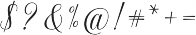 Grethania Script otf (400) Font OTHER CHARS