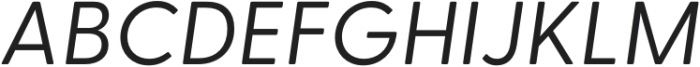 Greycliff CF Regular Oblique otf (400) Font UPPERCASE