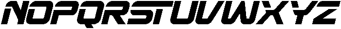Gridline Minimal Italic otf (400) Font UPPERCASE