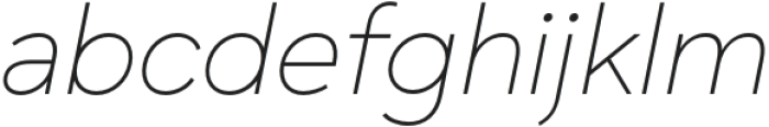 Grift Thin Italic otf (100) Font LOWERCASE