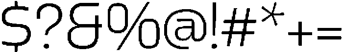 Griga Extra Light otf (200) Font OTHER CHARS
