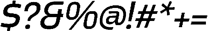Griga Medium Italic otf (500) Font OTHER CHARS