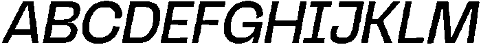 Griga Medium Italic otf (500) Font UPPERCASE