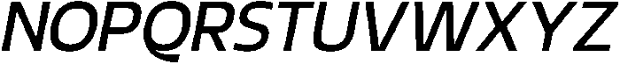 Griga Medium Italic otf (500) Font UPPERCASE