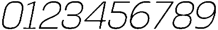 Griga Thin Italic otf (100) Font OTHER CHARS