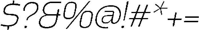 Griga Thin Italic otf (100) Font OTHER CHARS