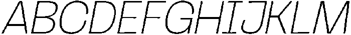 Griga Thin Italic otf (100) Font UPPERCASE