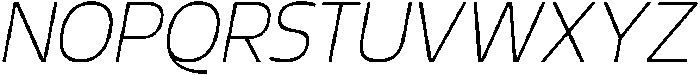 Griga Thin Italic otf (100) Font UPPERCASE