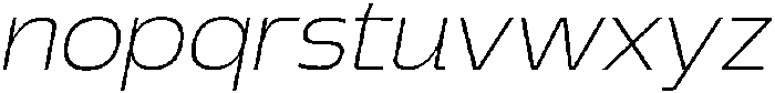 Griga Thin Italic otf (100) Font LOWERCASE