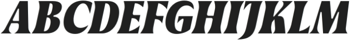 Griggs Black Serif Gr Slnt otf (900) Font UPPERCASE