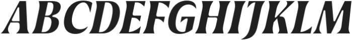 Griggs Bold Serif Slnt otf (700) Font UPPERCASE