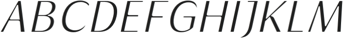 Griggs Light Sans Slnt otf (300) Font UPPERCASE