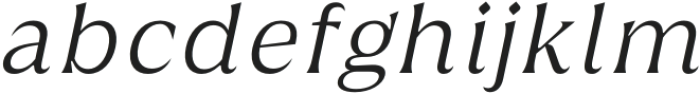 Griggs Light Serif Gr Slnt otf (300) Font LOWERCASE