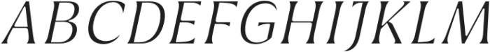 Griggs Light Serif Slnt otf (300) Font UPPERCASE