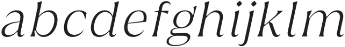 Griggs Light Serif Slnt otf (300) Font LOWERCASE