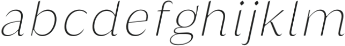 Griggs Thin Sans Slnt otf (100) Font LOWERCASE