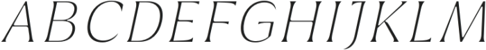 Griggs Thin Serif Slnt otf (100) Font UPPERCASE