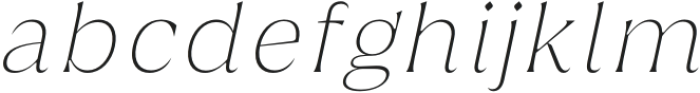 Griggs Thin Serif Slnt otf (100) Font LOWERCASE